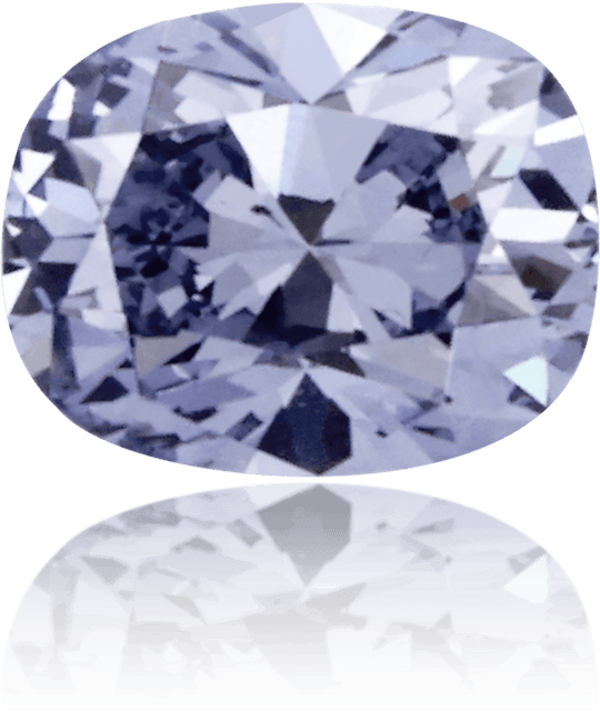 Natural Blue Diamond Cushion 0.12 ct Polished