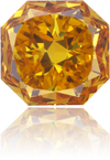 Natural Orange Diamond Square 1.05 ct Polished
