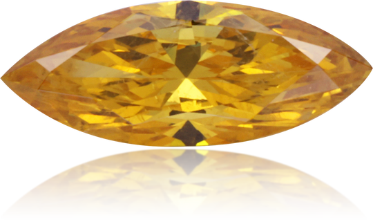 Natural Yellow Diamond Marquise 0.26 ct Polished