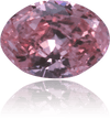 Natural Pink Diamond Oval 0.16 ct Polished