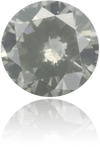 Natural Green Diamond Round 0.46 ct Polished