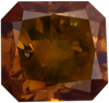 Natural Orange Diamond Rectangle 1.09 ct Polished
