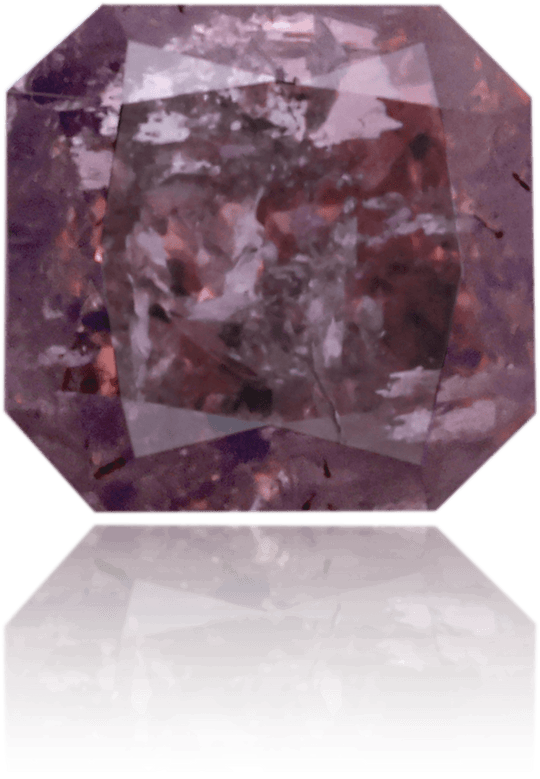 Natural Purple Diamond Square 1.47 ct Polished