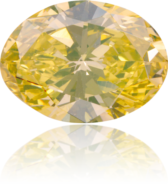 Natural Yellow Diamond Oval 1.10 ct Polished