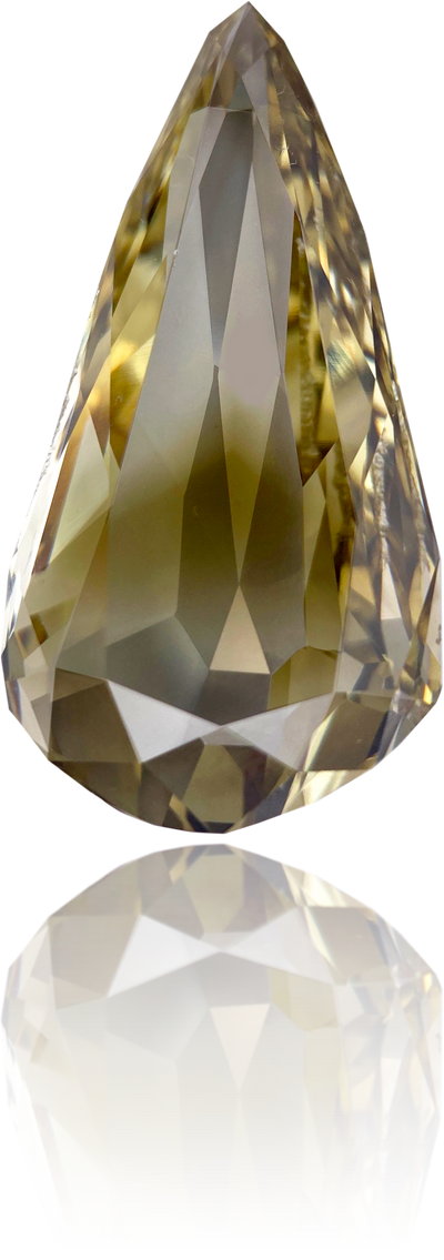 Natural Green Diamond Pear Shape 19.56 ct Polished
