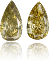 Natural Green Diamond Pear Shape 0.69 ct set