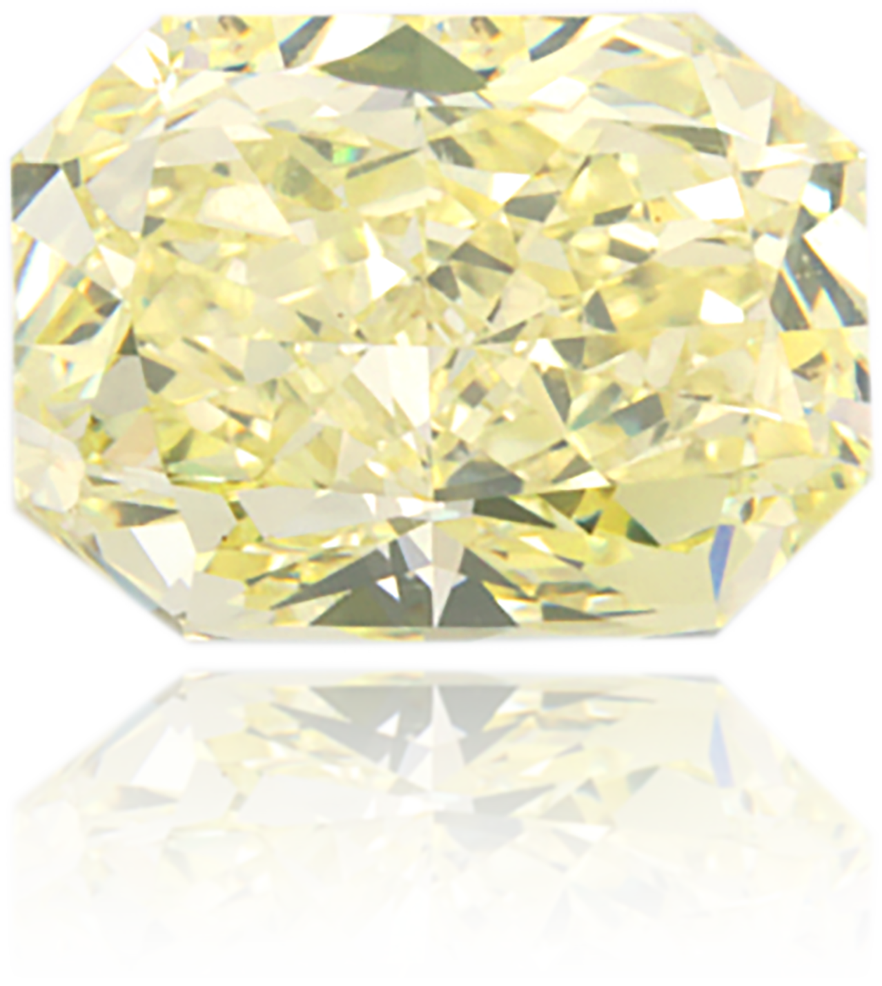 Natural Yellow Diamond Rectangle 0.85 ct Polished