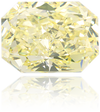 Natural Yellow Diamond Rectangle 0.85 ct Polished