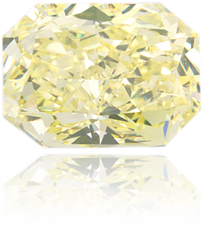Natural Yellow Diamond Rectangle 0.85 ct Polished