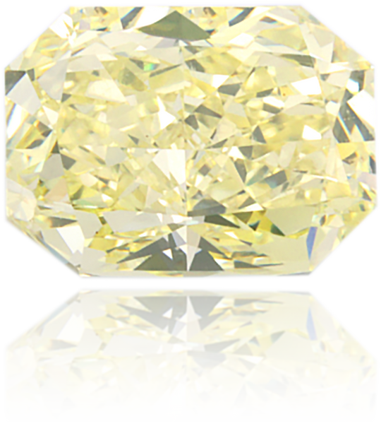 Natural Yellow Diamond Rectangle 0.85 ct Polished