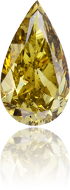 Natural Green Diamond Pear Shape 1.13 ct Polished