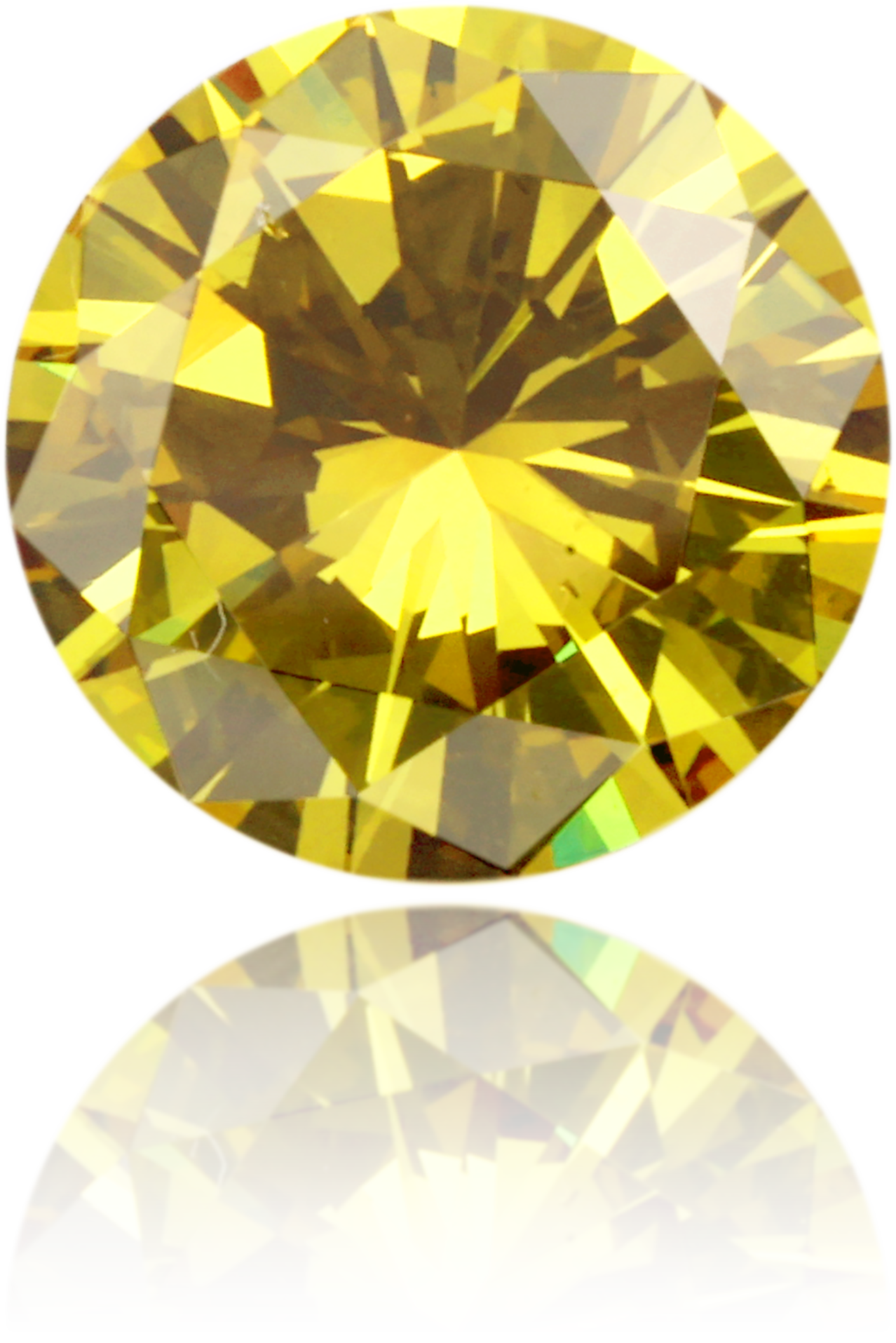 Natural Green Diamond Round 1.37 ct Polished