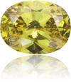 Natural Green Diamond Oval 1.53 ct Polished
