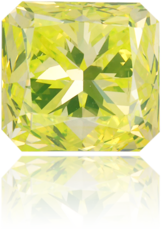 Natural Green Diamond Rectangle 2.01 ct Polished