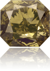 Natural Green Diamond Rectangle 1.02 ct Polished
