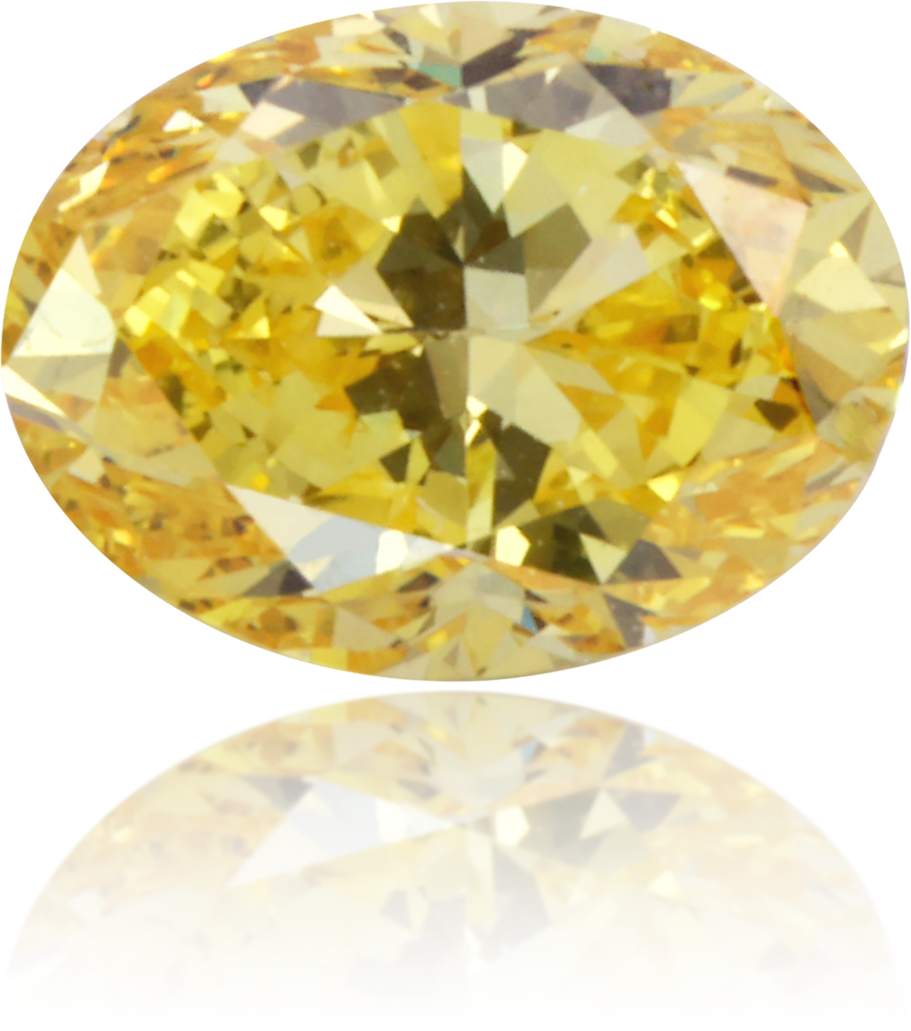 Natural Yellow Diamond Oval 0.35 ct Polished