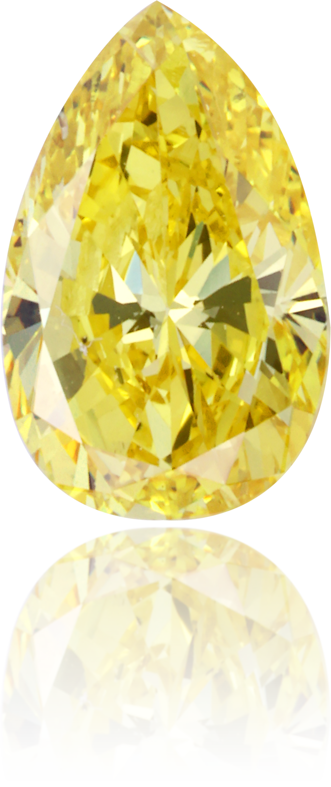 Natural Yellow Diamond Pear Shape 0.55 ct Polished