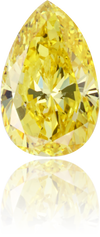 Natural Yellow Diamond Pear Shape 0.55 ct Polished