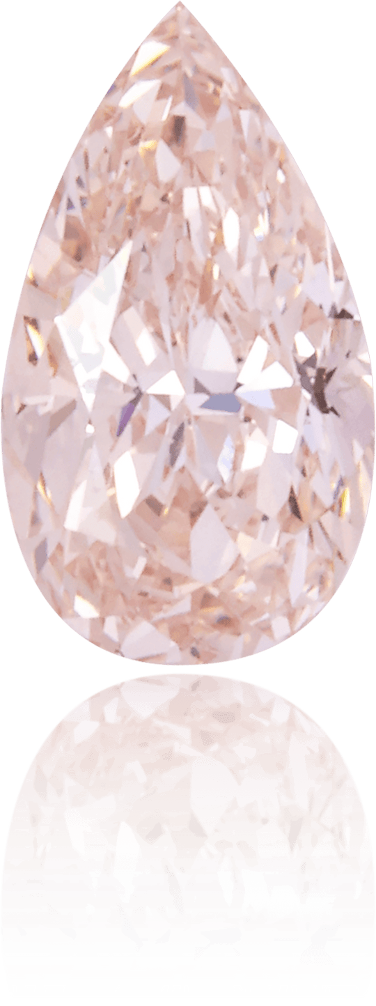 Natural Pink Diamond Pear Shape 0.56 ct Polished