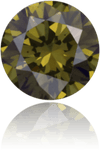 Natural Green Diamond Round 0.14 ct Polished
