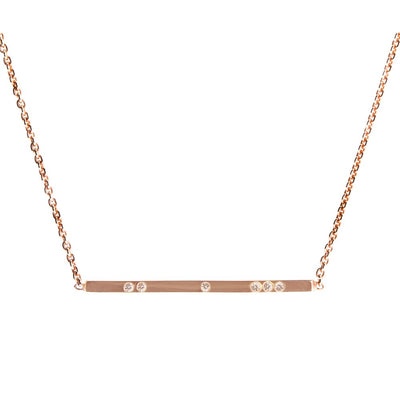 Champagne Diamond Bar Pendant