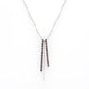 Black and White Diamond Bars Pendant