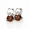 Three-prong Chocolate Diamond Earrings