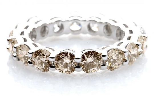 Champagne Diamond Wedding Band