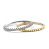 White and Yellow Diamonds Eternity Rings