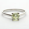 Lime Green Diamond Engagement Ring