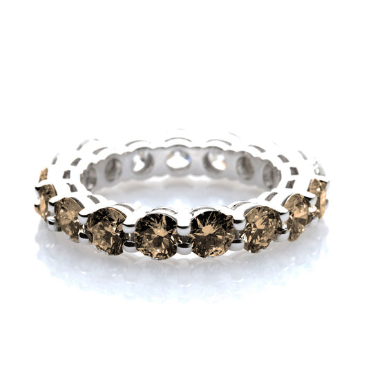 Chocolate Diamond Wedding Band