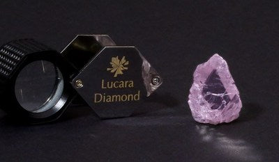 Lucara Recovers 62.7 Carats Fancy Pink Diamond