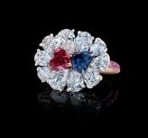 Rare Argyle Fancy Red and Bluish Violet Diamonds Reunited