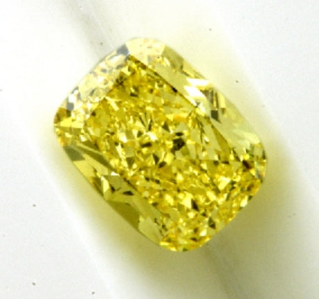 A vivid yellow diamond, splendid colour