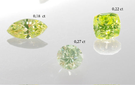 Very nice lime green diamonds full of live