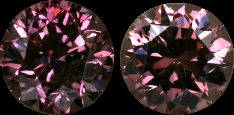 Vivid purple pink diamonds, matching pair