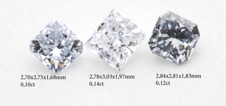 3 Blue diamonds