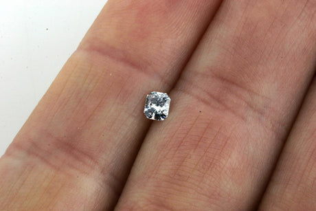 Blue radiant cut diamond