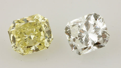 Yellow and white diamonds