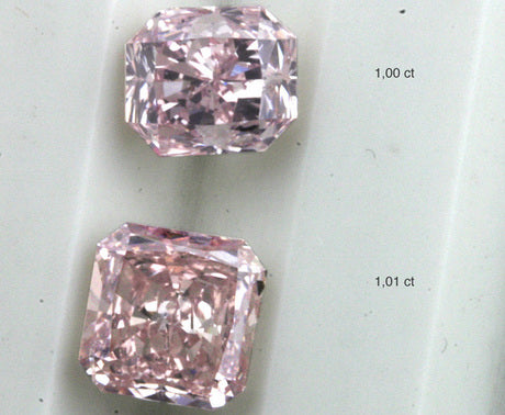2 pink diamonds
