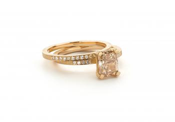 A Peach Colored Diamond for a Happy Jeweler