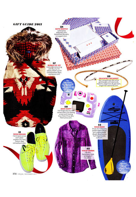 Beautiful Natural Color Diamond Cuff Bracelets by Natacha Langerman in the InStyle Magazine Christmas Gift Guide
