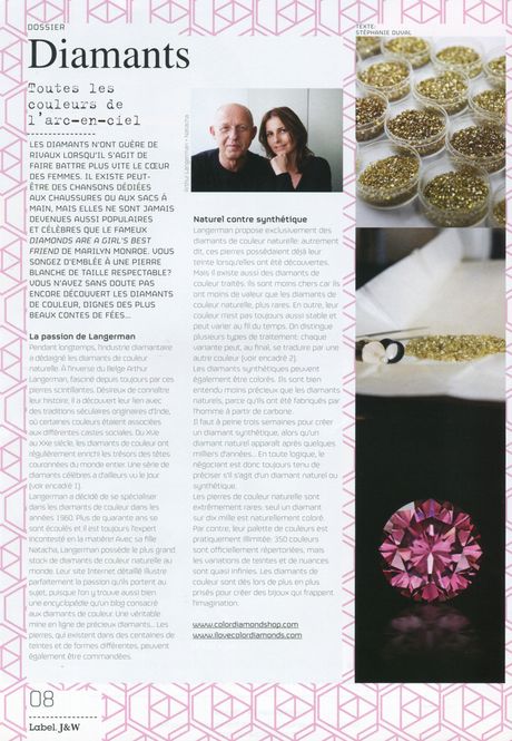 Published in Label. Jewel & watches about Langerman Diamonds