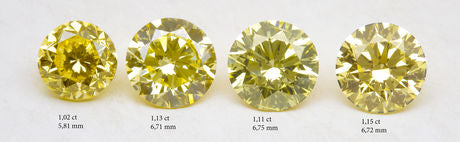 4 Yellow diamonds