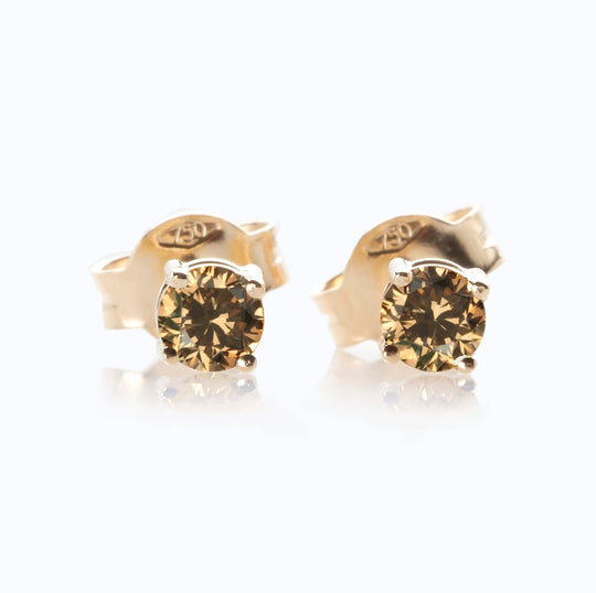 Chocolate Diamond Stud Earrings