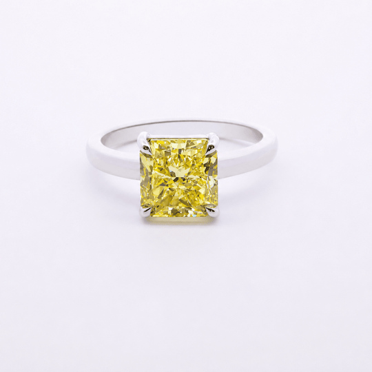 Canary Yellow Radiant Diamond Ring