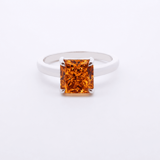 Cognac Radiant Diamond Ring