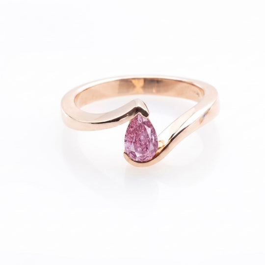 Purple Diamond Tension Ring