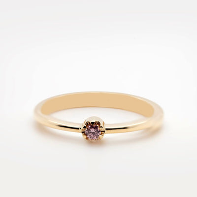Raspberry Six Prong Ring