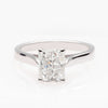 White Princess Cut Diamond Ring